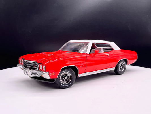 (No original box)Diecast 1/18 Scale Buick 1972 Skylark GS Vintage Car Coupe Alloy Car Model Retro Collectible Decoration Gift