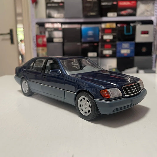 Die-cast 1:24 Scale Benz W140 600SEL S-class Classic Simulation Alloy Car Model Fans Collection Home Decoration Metal Ornaments