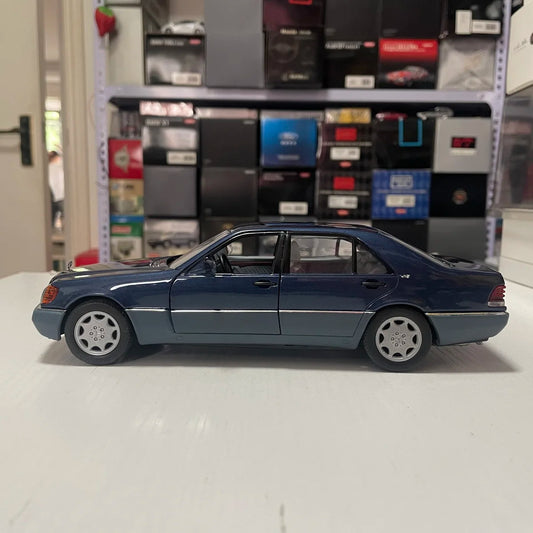 Die-cast 1:24 Scale Benz W140 600SEL S-class Classic Simulation Alloy Car Model Fans Collection Home Decoration Metal Ornaments